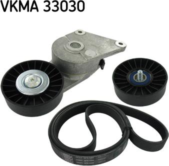 SKF VKMA 33030 - Поликлиновий ремінний комплект autocars.com.ua