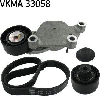 SKF VKMA 33058 - Поликлиновый ременный комплект autodnr.net