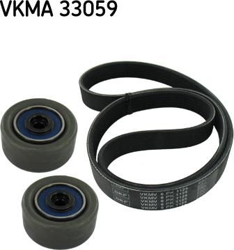 SKF VKMA 33059 - Поликлиновий ремінний комплект autocars.com.ua