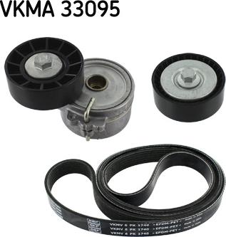 SKF VKMA 33095 - Поликлиновый ременный комплект autodnr.net