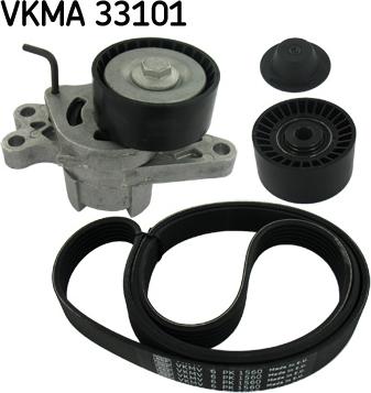 SKF VKMA 33101 - Поликлиновый ременный комплект autodnr.net