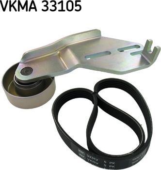 SKF VKMA 33105 - Поликлиновий ремінний комплект autocars.com.ua