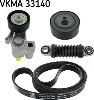 SKF VKMA 33140 - Поликлиновый ременный комплект autodnr.net