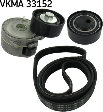 SKF VKMA 33152 - Поликлиновый ременный комплект autodnr.net