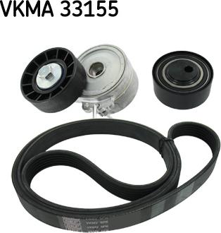 SKF VKMA 33155 - Поликлиновый ременный комплект autodnr.net
