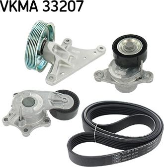 SKF VKMA 33207 - Поликлиновий ремінний комплект autocars.com.ua