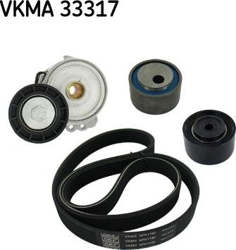 SKF VKMA 33317 - Поликлиновый ременный комплект autodnr.net