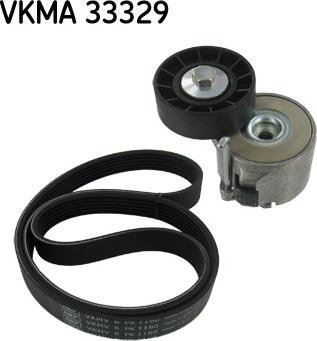 SKF VKMA 33329 - Поликлиновый ременный комплект autodnr.net