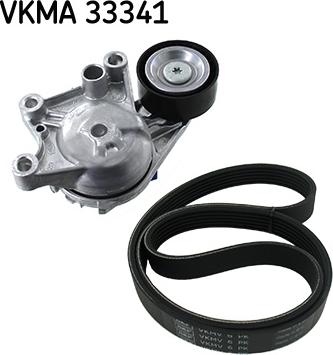 SKF VKMA 33341 - Поликлиновий ремінний комплект autocars.com.ua