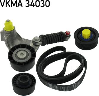 SKF VKMA 34030 - Поликлиновый ременный комплект autodnr.net