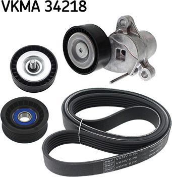 SKF VKMA 34218 - Поликлиновый ременный комплект autodnr.net