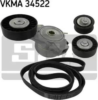 SKF VKMA 34522 - Поликлиновий ремінний комплект autocars.com.ua