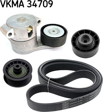 SKF VKMA 34709 - Поликлиновый ременный комплект autodnr.net