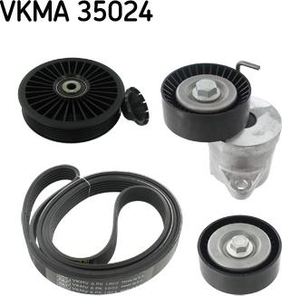 SKF VKMA 35024 - Поликлиновый ременный комплект autodnr.net
