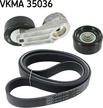 SKF VKMA 35036 - Поликлиновый ременный комплект autodnr.net