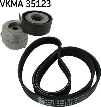 SKF VKMA 35123 - Поликлиновый ременный комплект autodnr.net