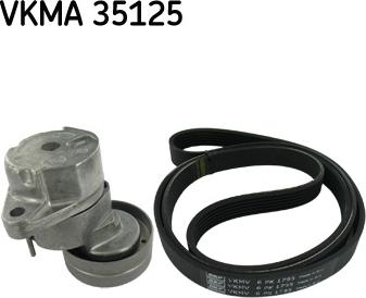 SKF VKMA 35125 - Поликлиновый ременный комплект autodnr.net