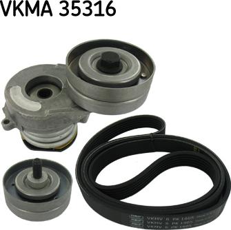 SKF VKMA 35316 - Поликлиновый ременный комплект autodnr.net