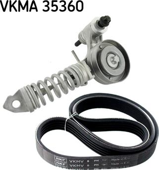 SKF VKMA 35360 - Поликлиновый ременный комплект autodnr.net