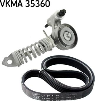 SKF VKMA 35360 - Поликлиновый ременный комплект avtokuzovplus.com.ua