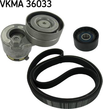 SKF VKMA 36033 - Поликлиновый ременный комплект autodnr.net