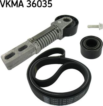 SKF VKMA 36035 - Поликлиновий ремінний комплект autocars.com.ua