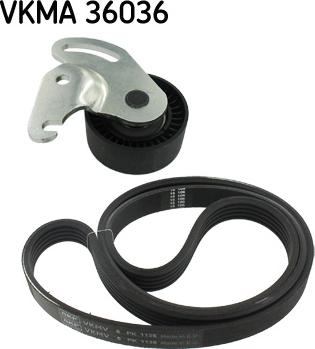 SKF VKMA 36036 - Поликлиновый ременный комплект autodnr.net