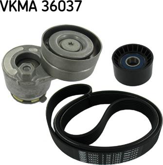 SKF VKMA 36037 - Поликлиновый ременный комплект autodnr.net