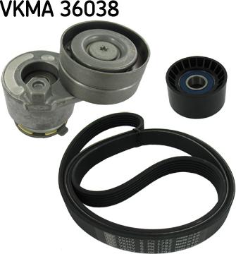 SKF VKMA 36038 - Поликлиновый ременный комплект autodnr.net