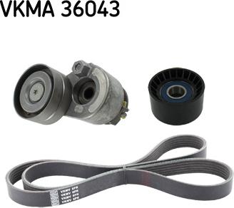 SKF VKMA 36043 - Поликлиновый ременный комплект autodnr.net