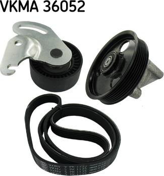 SKF VKMA 36052 - Поликлиновый ременный комплект autodnr.net