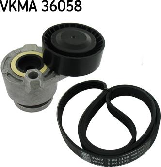 SKF VKMA 36058 - Поликлиновый ременный комплект avtokuzovplus.com.ua