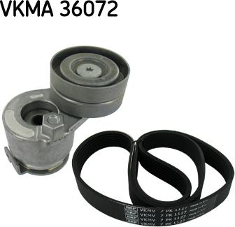 SKF VKMA 36072 - Поликлиновий ремінний комплект autocars.com.ua