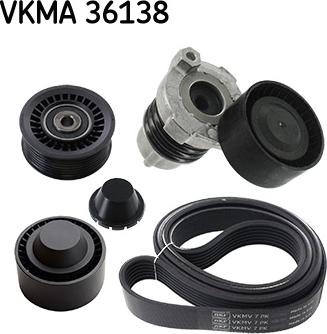 SKF VKMA 36138 - Поликлиновый ременный комплект autodnr.net