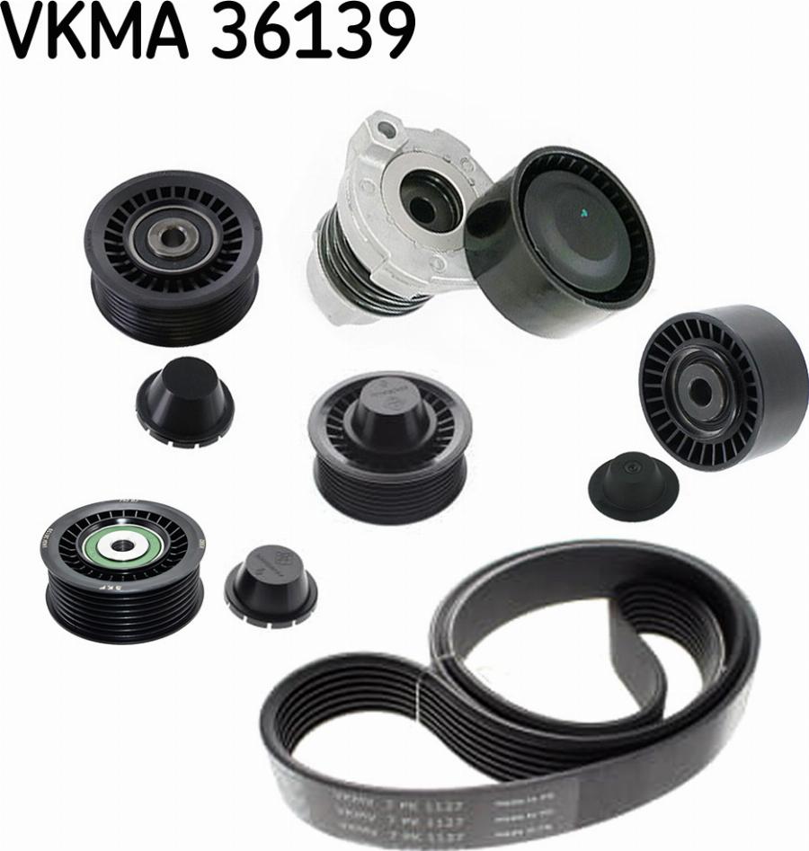 SKF VKMA 36139 - Поликлиновый ременный комплект autodnr.net