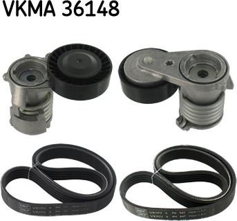 SKF VKMA 36148 - Поликлиновий ремінний комплект autocars.com.ua