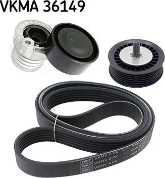 SKF VKMA 36149 - Поликлиновый ременный комплект autodnr.net