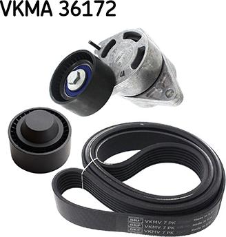 SKF VKMA 36172 - Поликлиновый ременный комплект autodnr.net