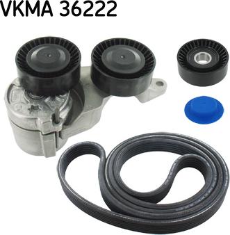 SKF VKMA 36222 - Поликлиновий ремінний комплект autocars.com.ua