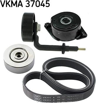 SKF VKMA 37045 - Поликлиновый ременный комплект autodnr.net