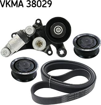SKF VKMA 38029 - Поликлиновый ременный комплект autodnr.net