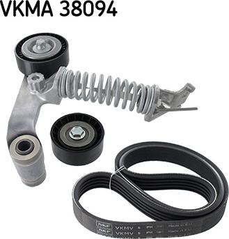 SKF VKMA 38094 - Поликлиновий ремінний комплект autocars.com.ua