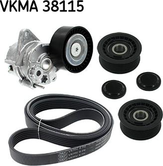 SKF VKMA 38115 - Поликлиновий ремінний комплект autocars.com.ua