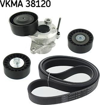 SKF VKMA 38120 - Поликлиновый ременный комплект autodnr.net