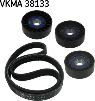 SKF VKMA 38133 - Поликлиновий ремінний комплект autocars.com.ua