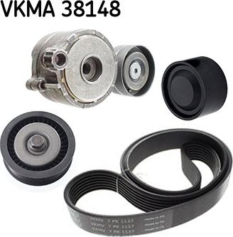 SKF VKMA 38148 - Поликлиновый ременный комплект autodnr.net