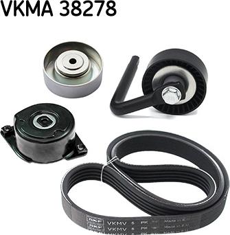 SKF VKMA 38278 - Поликлиновый ременный комплект autodnr.net