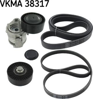 SKF VKMA 38317 - Поликлиновий ремінний комплект autocars.com.ua