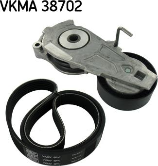 SKF VKMA 38702 - Поликлиновий ремінний комплект autocars.com.ua