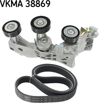 SKF VKMA 38869 - Поликлиновий ремінний комплект autocars.com.ua